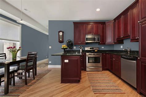 paint colors with cherry cabinets